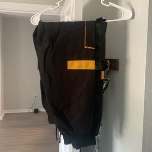 Black and Yellow Joggers